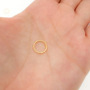 10MM Close Gold Plated Twisted Jump Ring
